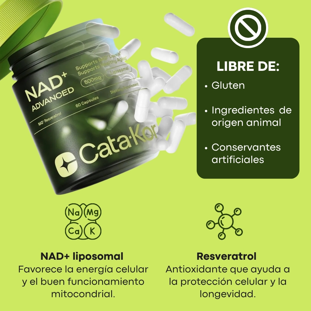 Miniatura 2 de SUPLEMENTO NAD + RESVERATROL ADVANCED